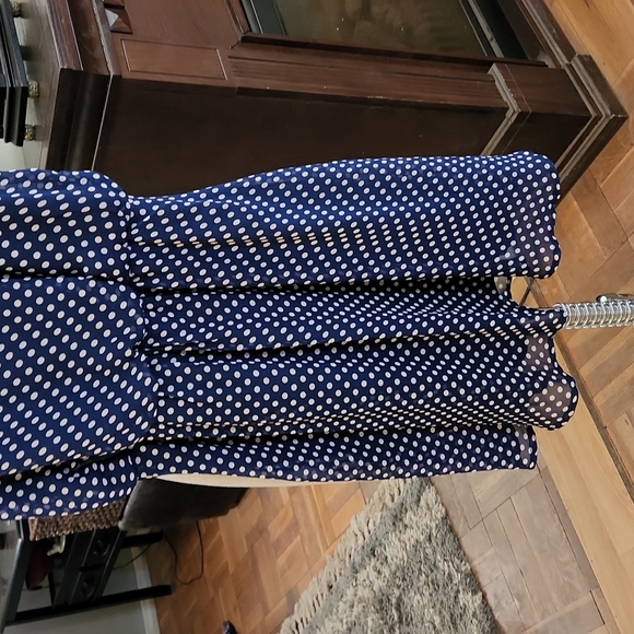 Issue Navy Polka-Dot Dress - Picture 3 of 6